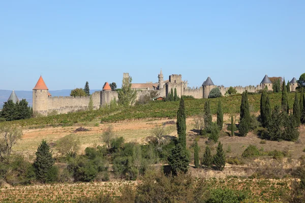 Carcassonne in südfrankreich — Stockfoto