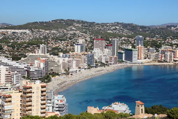 Mediterrane resort calpe, costa blanca Spanje — Stockfoto