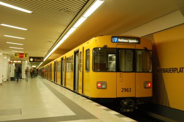 Metro station in berlin clipart