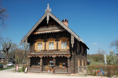 Wooden House in the Russian colony Alexandrowka, Potsdam Germany clipart