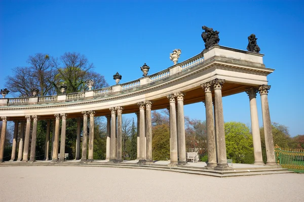Colunatas no Palácio de Sanssouci, Potsdam Berlim — Fotografia de Stock