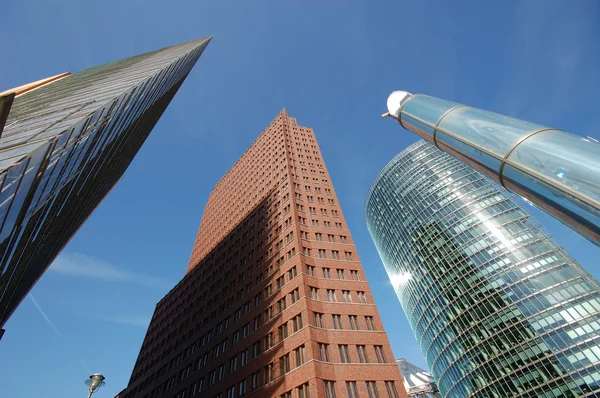 Futuristiske skyskrabere i Berlin, Tyskland - Stock-foto