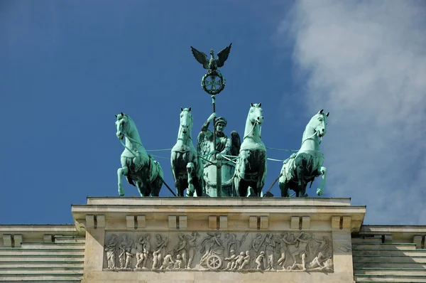 Porta Brandenburger a Berlino, Germania — Foto Stock