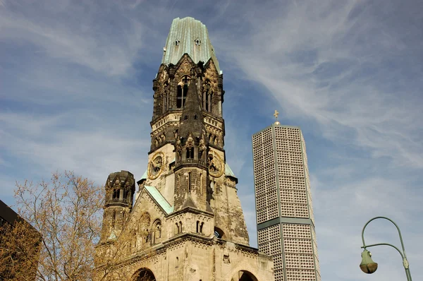 Kaiser Wilhelm Memorial Church em Berlim, Alemanha — Fotografia de Stock