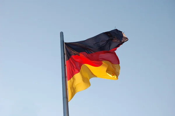 Niemiecka Flaga narodowa — Zdjęcie stockowe
