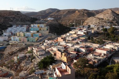 Poor neighborhood of Almeria, Spain clipart