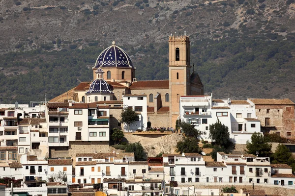Weergave van mediterrane resort altea, Spanje — Stockfoto