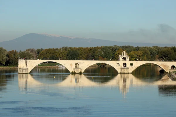 Pont d'avignon - a híres középkori híd avignon, Franciaország — Stock Fotó