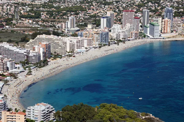 Mediterrane resort calpe, costa blanca Spanje — Stockfoto