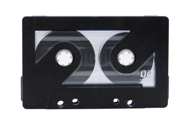 Audio kazeta izolované na bílém pozadí — Stock fotografie