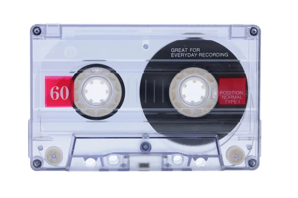 Audio cassette isolated on white background — Stock Photo, Image