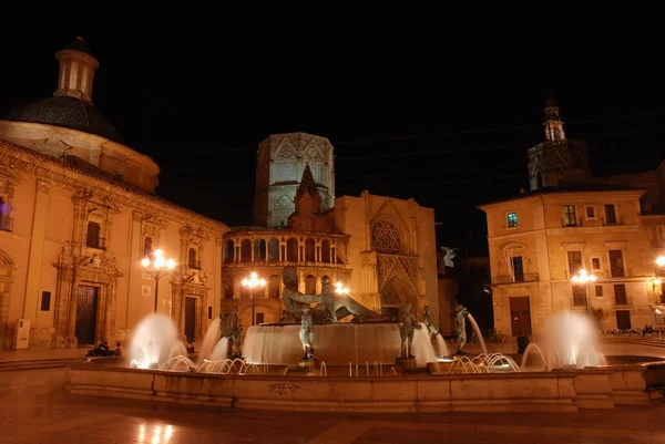 Plaza de la virgen w Walencji, Hiszpania — Zdjęcie stockowe