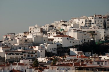 White houses in the old Spanish town Salobrena clipart