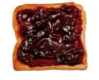 Toast with Jam clipart