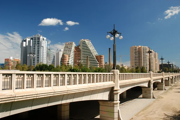 Brücke in valencia, spanien — Stockfoto
