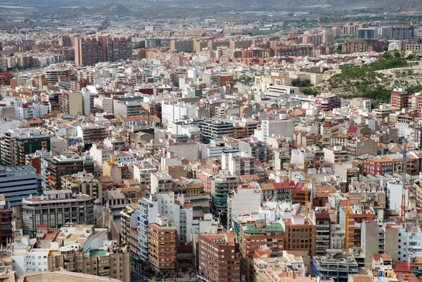 Letecký pohled na alicante, Španělsko — Stock fotografie