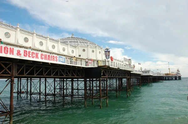 Palace pier v Brightonu uk — Stock fotografie