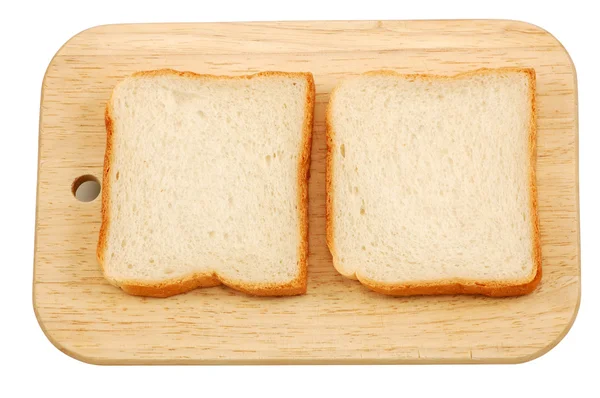 Dois pedaços de pão torrado — Fotografia de Stock