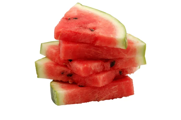 Frische und saftige Wassermelonenstücke — Stockfoto