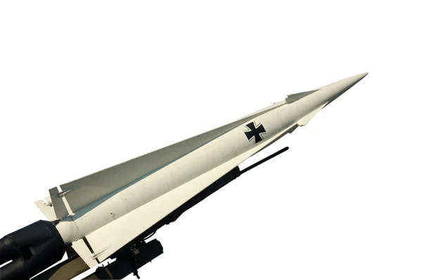 Missile isolato su bianco — Foto Stock