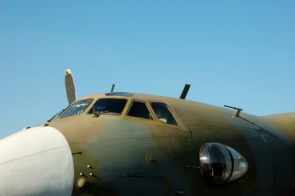 Kokpitu vojenské letadlo — Stock fotografie