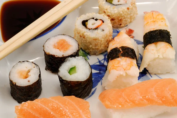 stock image Sushi plate close-up