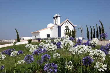 Little chapel in Algarve, Portugal clipart