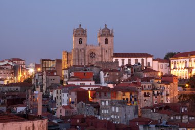 Ribeira - the old town of Porto, Portugal clipart