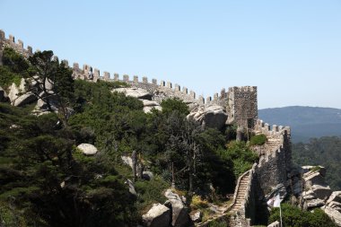 Castle of the Moors (Castelo dos Mouros) in Sintra, Portugal clipart