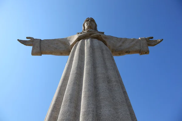 Ježíš Kristus památník "cristo rei" v Lisabonu, Portugalsko — Stock fotografie