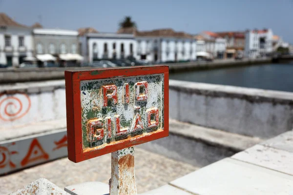 Rio gilao in tavira, algarve portugal — Stockfoto
