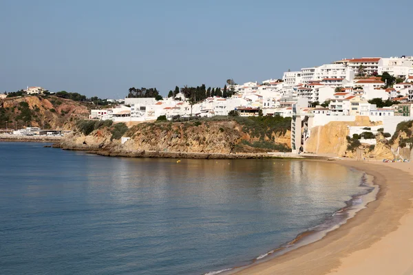 Albufeira pláží v algarve, Portugalsko — Stock fotografie