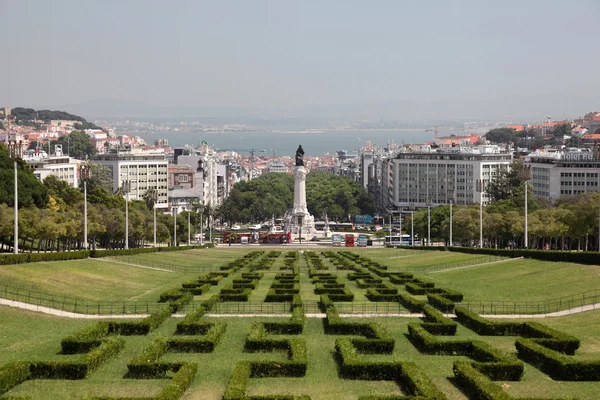 stock image Eduardo VII Park in Lisbon, Portugal