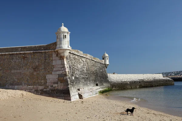 Antigua Fortaleza en Lagos, Algarve Portugal —  Fotos de Stock