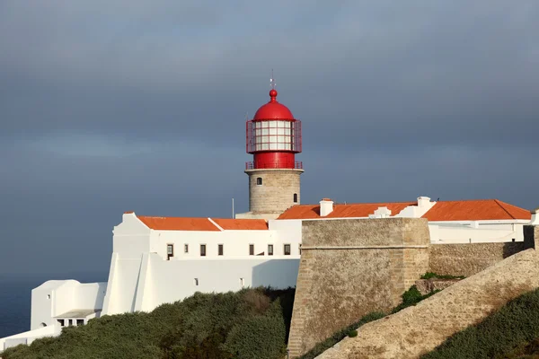 Farol no Cabo de São Vicente no Algarve, Portugal — Fotografia de Stock