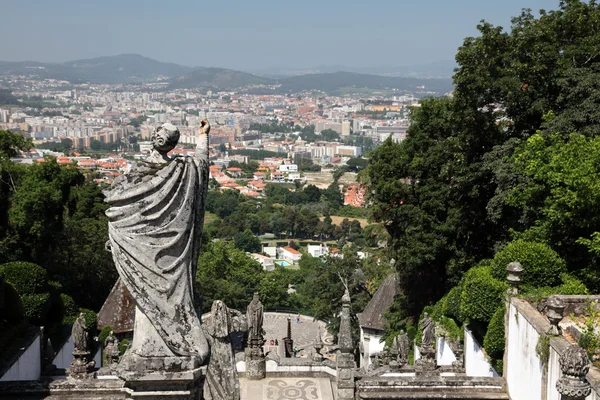 Blick von bom jesus do monte, braga portugal — Stockfoto