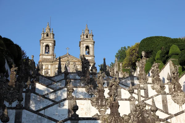 BOM jesus monte kostel v městě braga, Portugalsko — Stock fotografie
