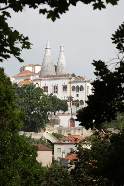 Национальный дворец в Синтре (Palacio Nacional de Sintra), Португалия — стоковое фото