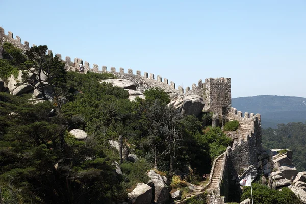 Burg der Mauren (castelo dos mouros) in sintra, portugal — Stockfoto
