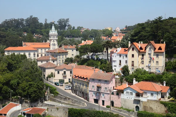 Uitzicht over de oude stad van sintra, portugal — Stockfoto