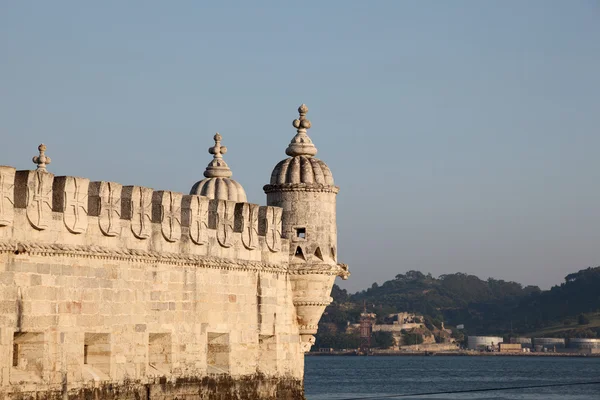 Famosa fortezza Torre de Belem (torre Belem) a Lisbona, Portogallo — Foto Stock