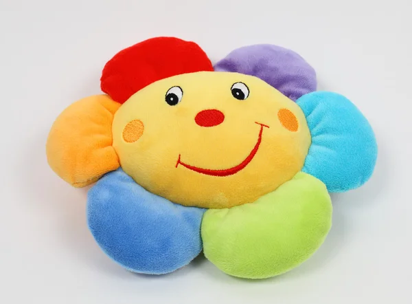 Brinquedo de travesseiro macio colorido para bebê — Fotografia de Stock
