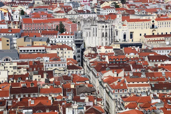 View over the old city of Lisbon, Portugal — Zdjęcie stockowe