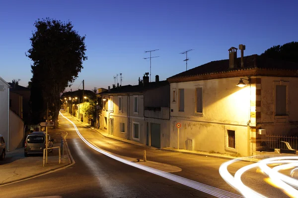 Aigues-mortes på natten, södra Frankrike — Stockfoto