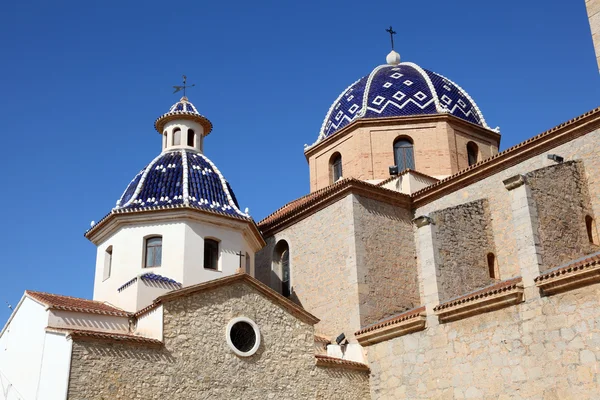 Kathedrale des Mittelmeerortes Altea, Spanien — Stockfoto
