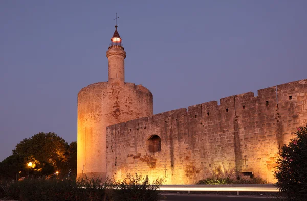 Bastioni della città medievale Aigues-Mortes, Francia — Foto Stock