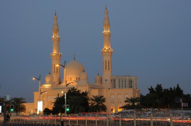 Jumeirah Mosque in Dubai, United Arab Emirates clipart