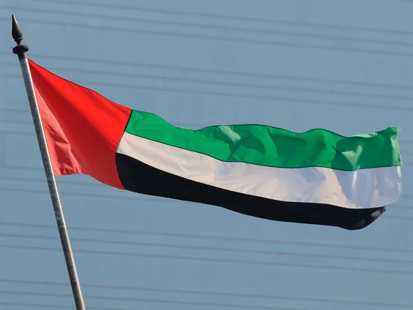 Прапор об'єднаних арабських еміратів — стокове фото