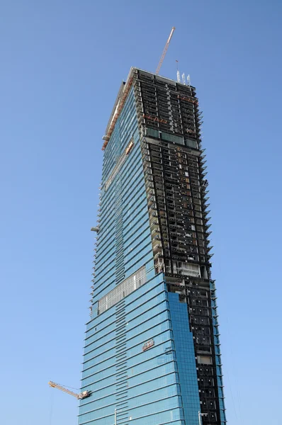 Sitio moderno de construcción de rascacielos — Foto de Stock