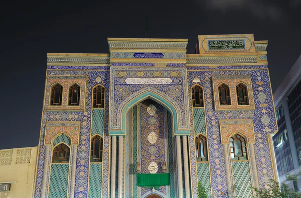 Traditional decorated mosque in Bur Dubai — Stock Photo, Image